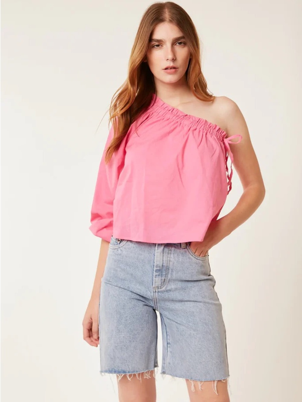 Deluc Asymmetric Off the Shoulder Blouse